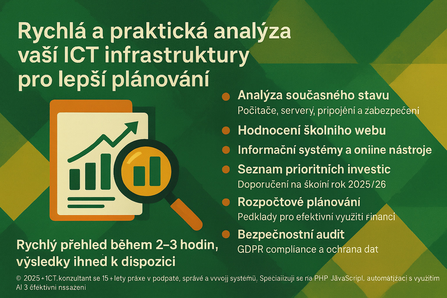 Přehled stavu ICT školy - analýza infrastruktury a doporučení
